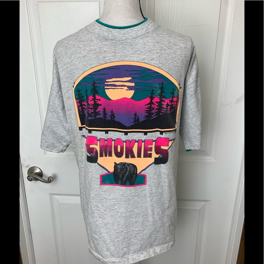 Great Smoky Mountains National Park Vintage 1990s Mens XL Graphic Souvenir Shirt